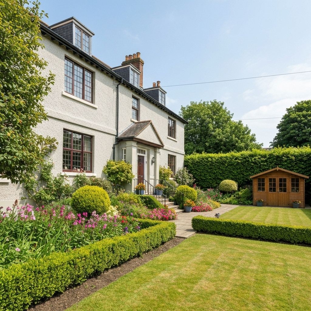 Well-maintained UK property exterior